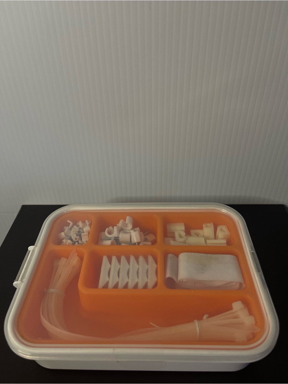 Home Storage Cable Organizer Box – Orange